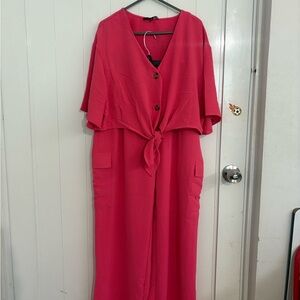 New Look Vibrant Pink Maxi Dress